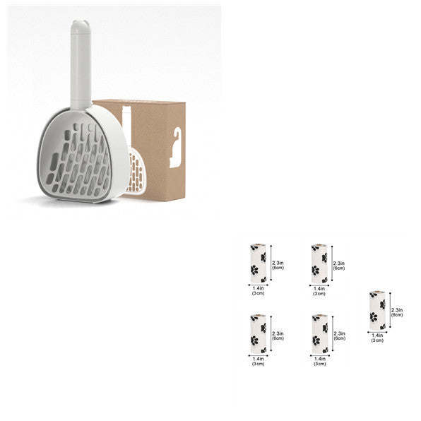 Durable Cat Litter Scoop with Base